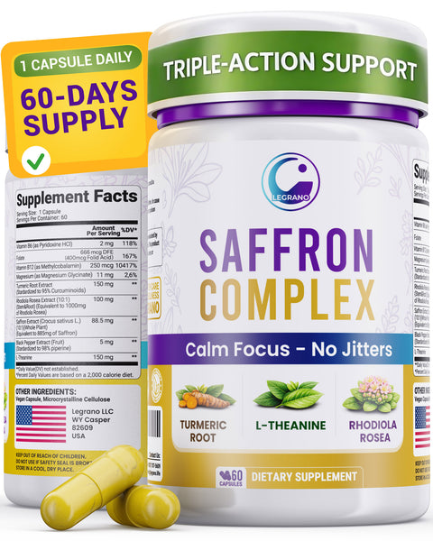 Saffron Mood & Energy Complex — 60 Capsules
